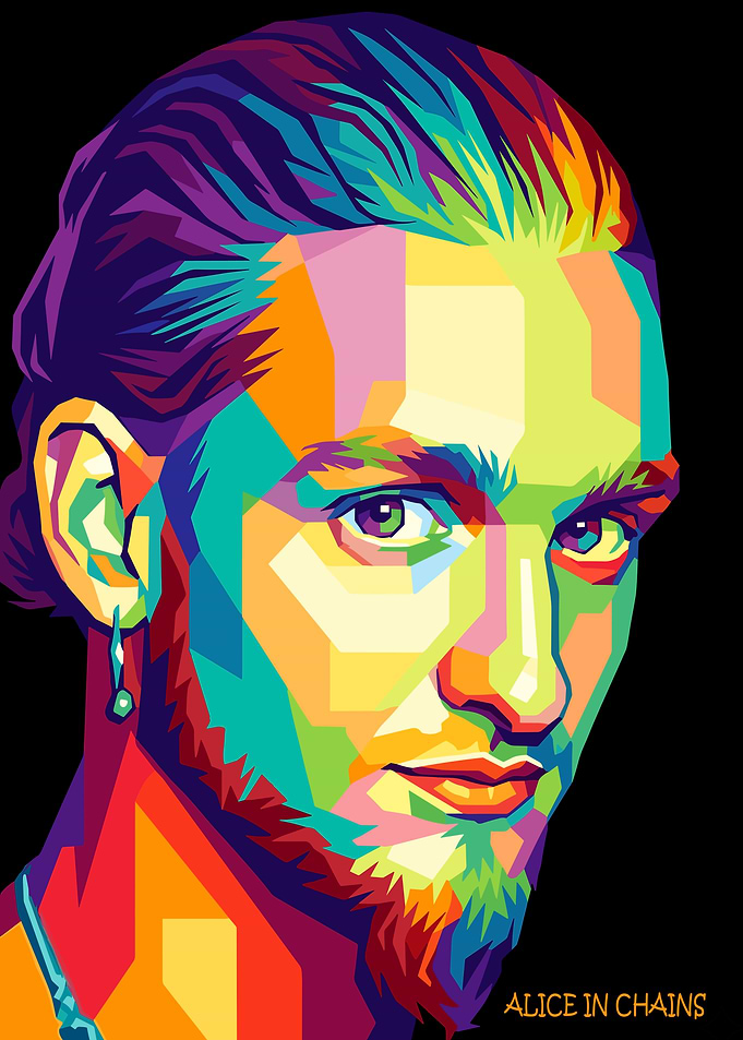 Alice in Chains Pop Art Portrait