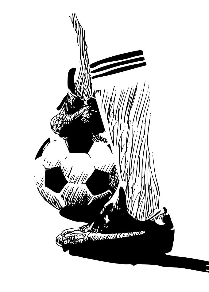 Soccer Player with Ball