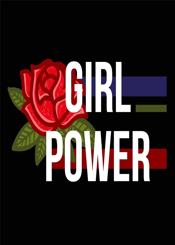 Girl Power Rose Design