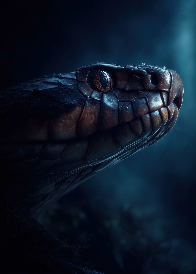 Close-up of a Snake's Head