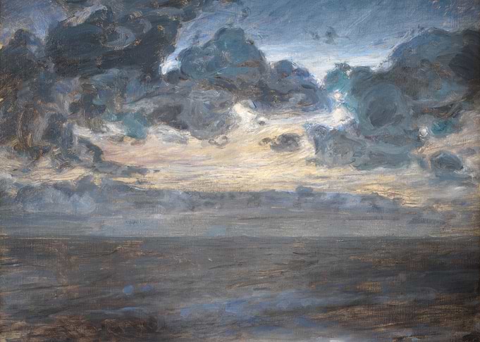 Stormy Sky Over the Ocean