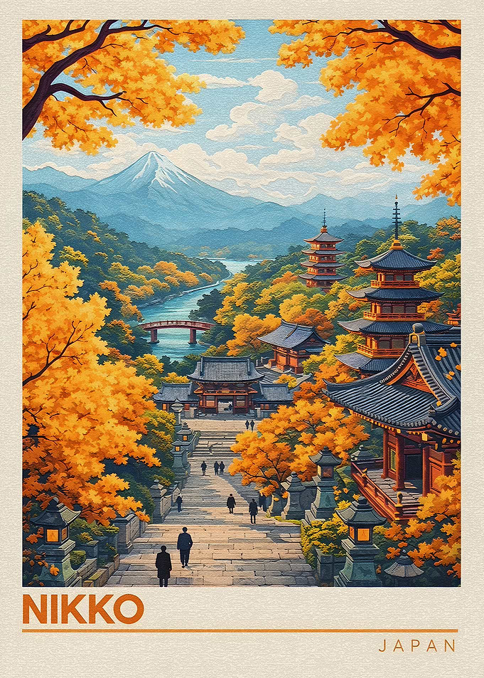 Nikko Japan Autumn Landscape