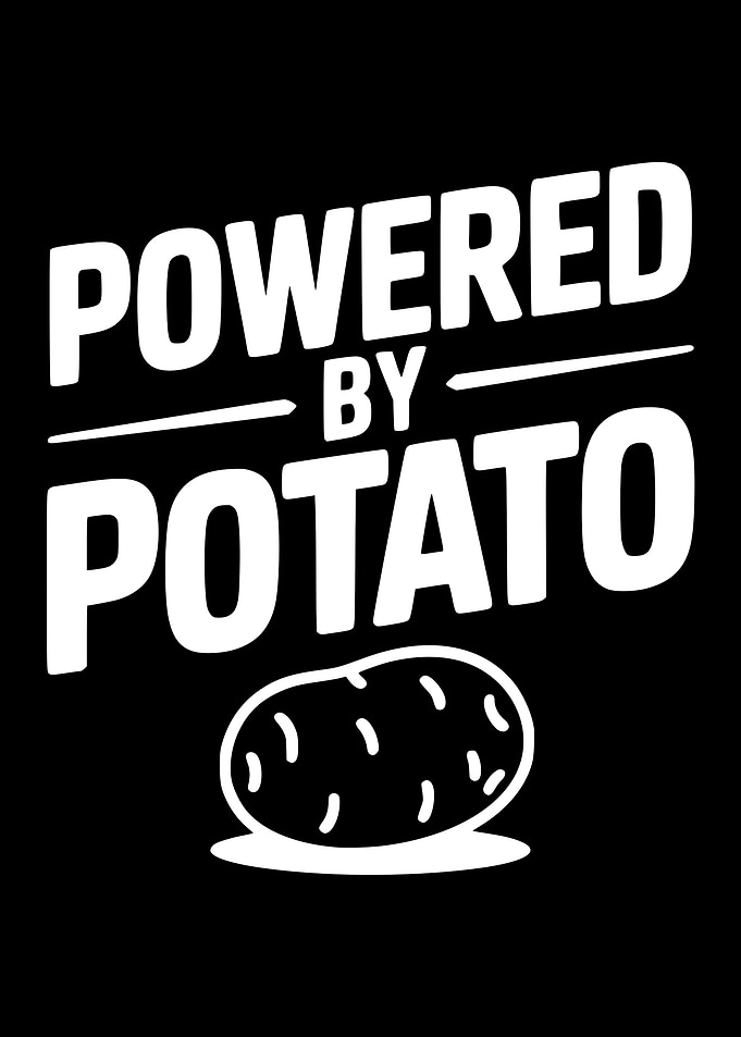 Powered By Potato Text Art