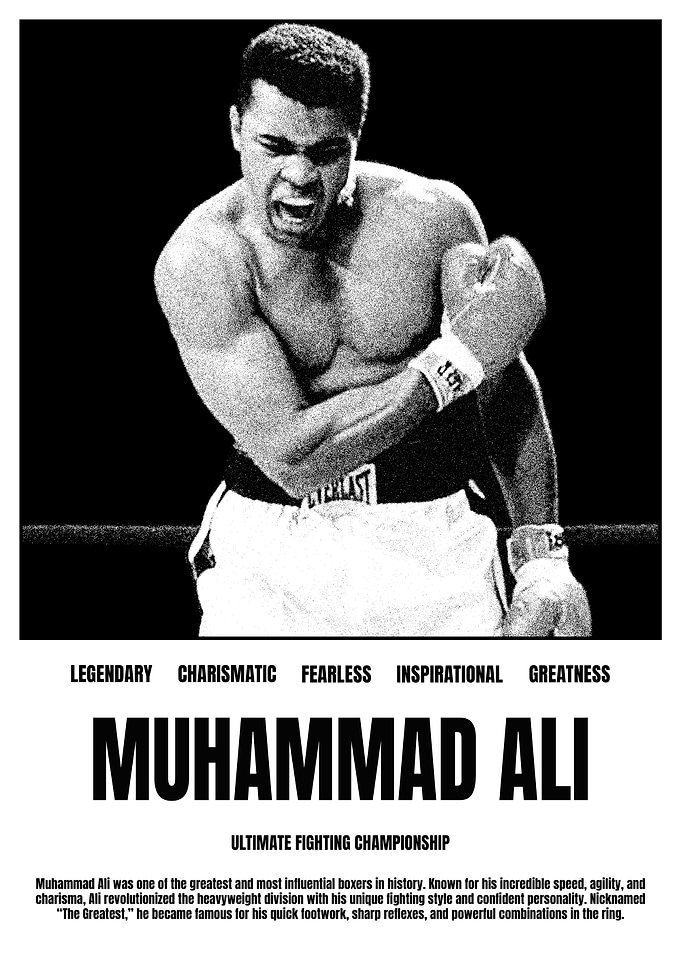 Muhammad Ali Boxing Poster