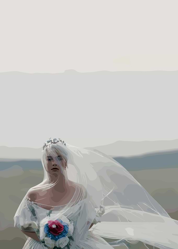 Bride in Veil with Bouquet