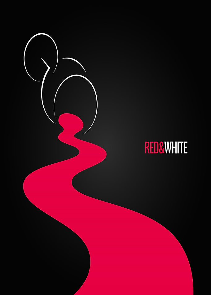 Red and White Wine Pouring