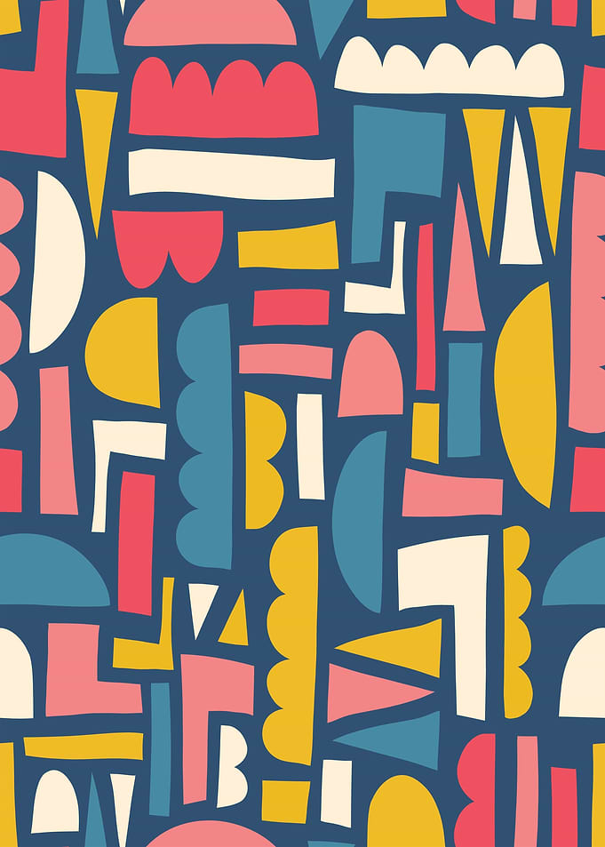 Abstract Geometric Shapes Pattern