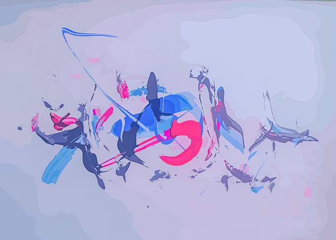 Chromatic Impulse (Abstract Paint Splatter Art)