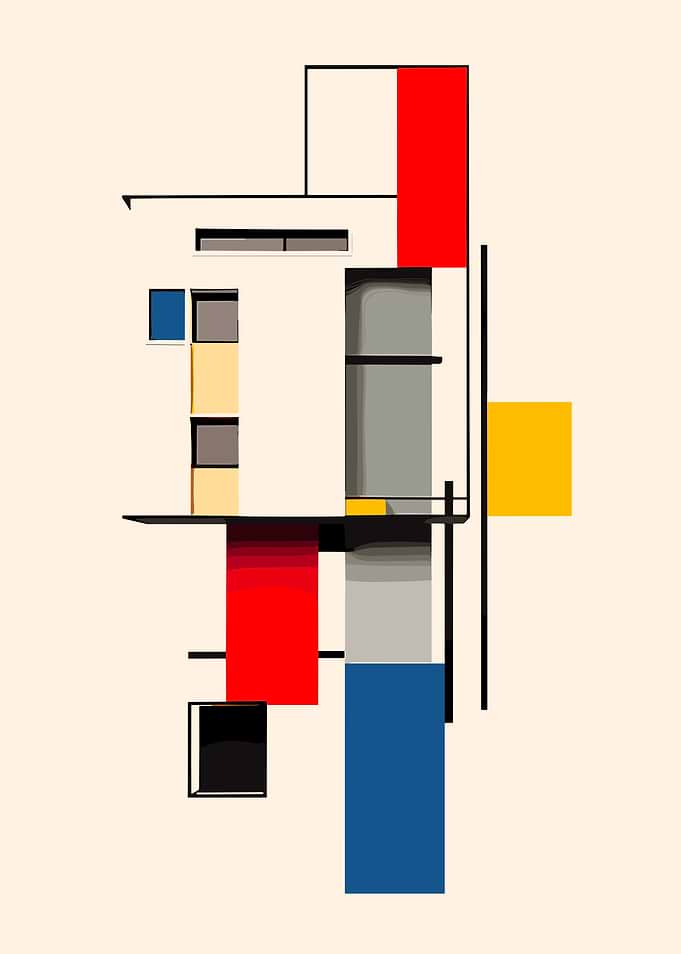 De Stijl Abstract Composition