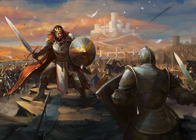 Epic Medieval Battle Scene