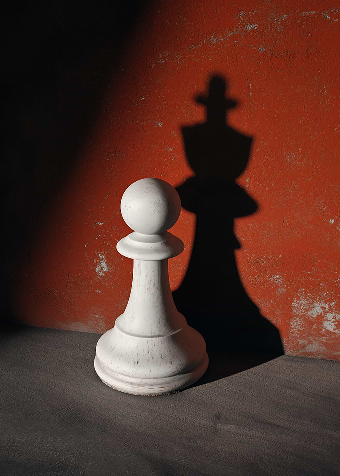 Pawn's Shadow of a King