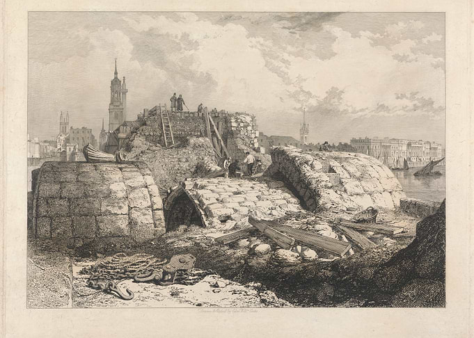 Archaeological Dig in a City