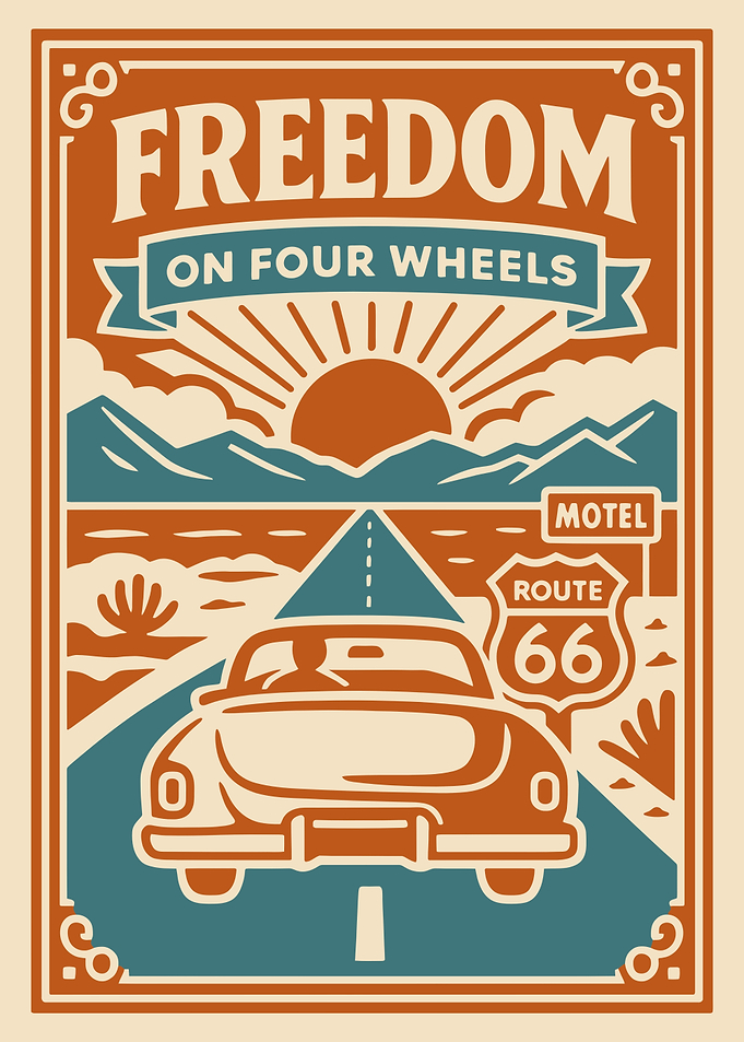 Freedom on Four Wheels Route 66