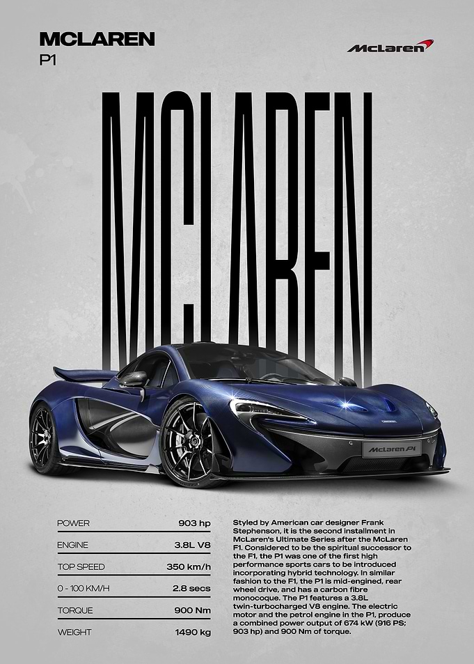 McLaren P1 Supercar