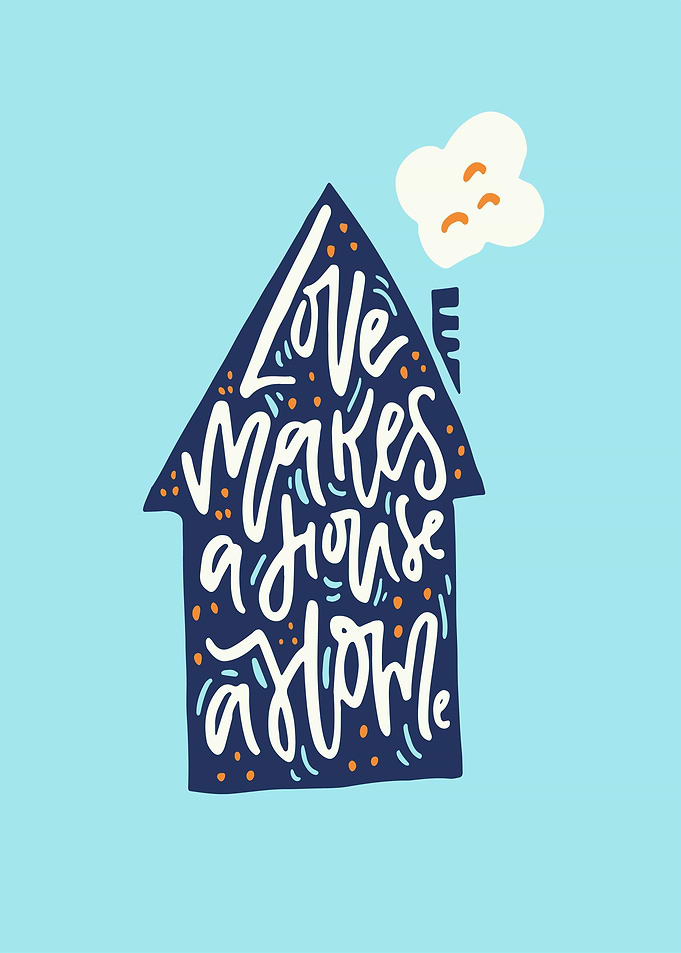 Home Text Art Lettering Style