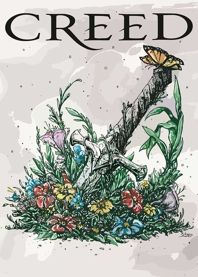 Creed Sword and Flowers