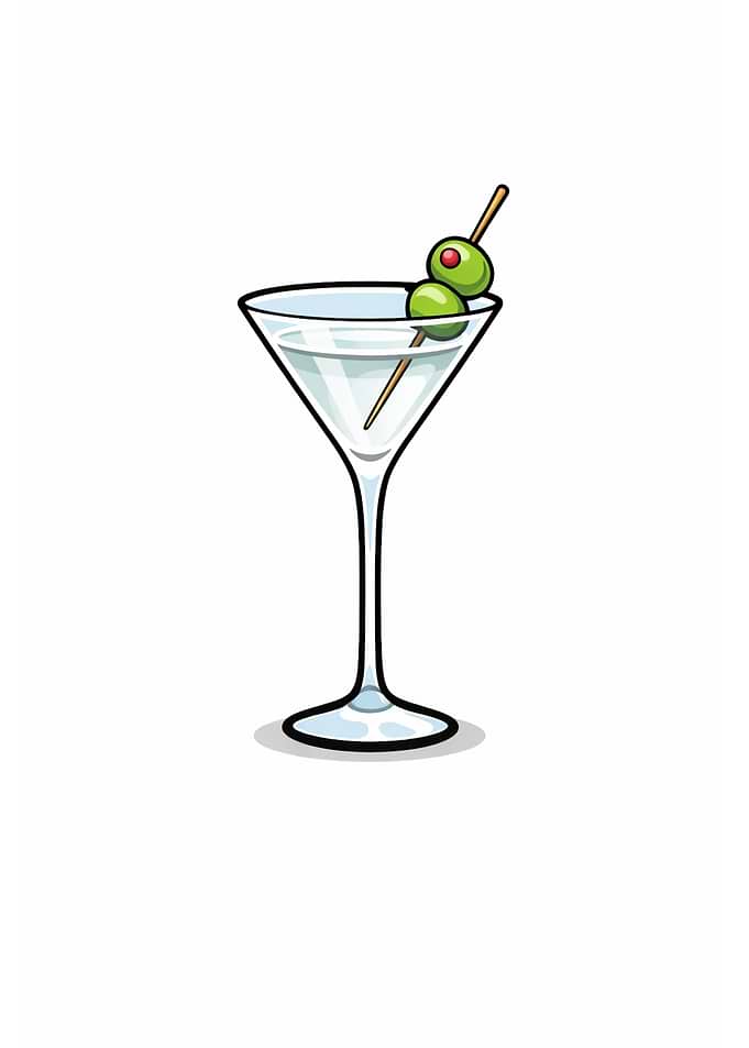 Martini with Olives