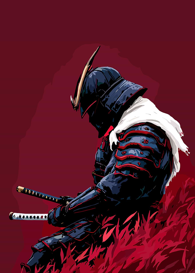 Samurai Warrior in Armor