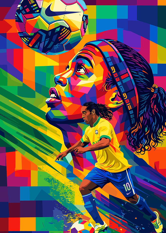 Ronaldinho Pop Art Soccer