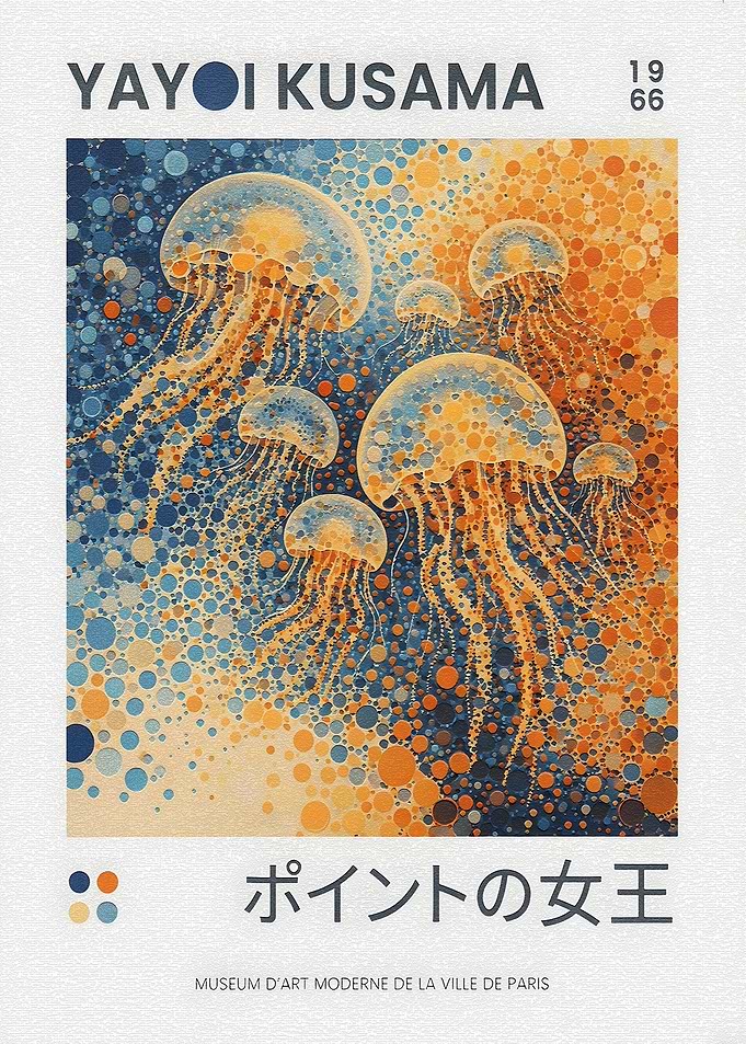 Yayoi Kusama Jellyfish Art