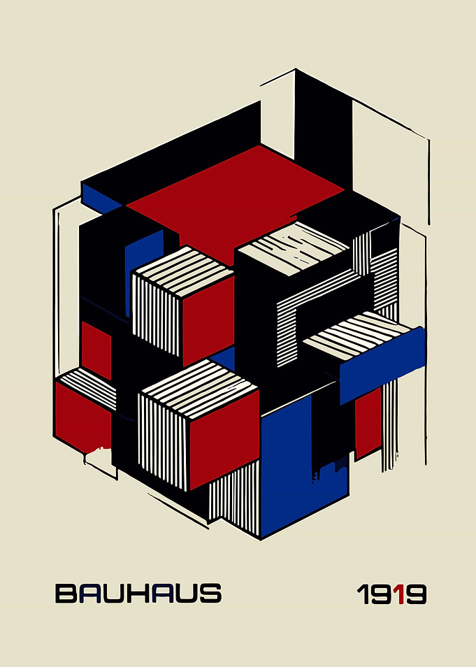 Bauhaus 1919 Geometric Abstract Art