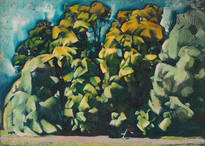 Lush Greenery Under a Bright Sky