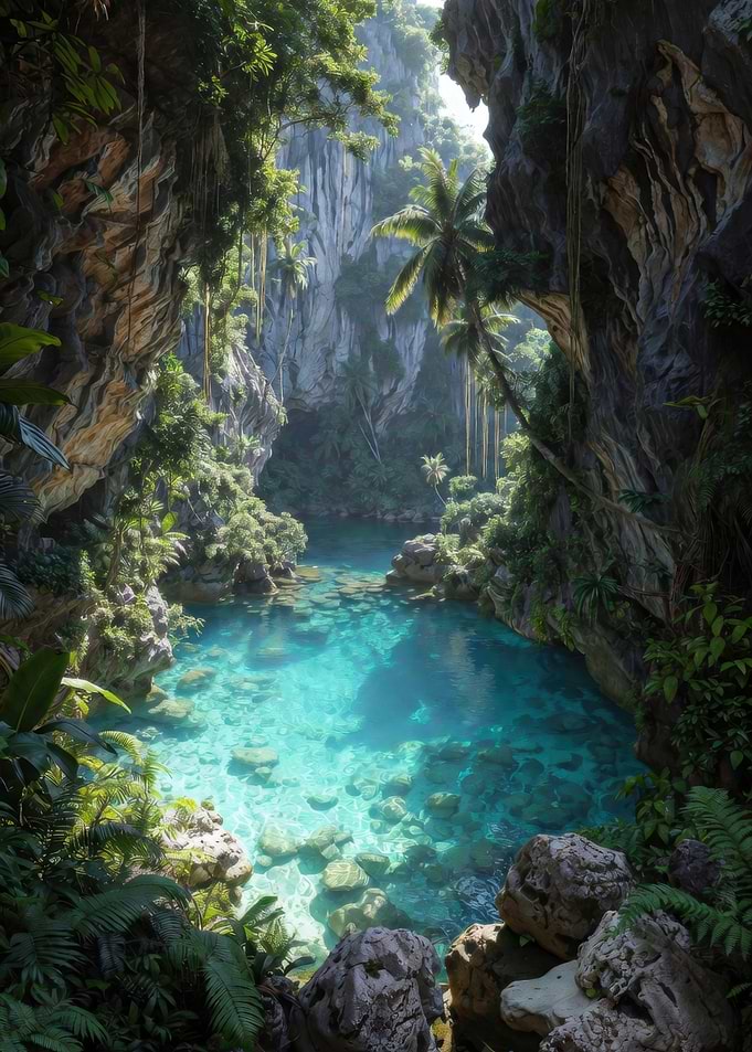 Tropical Cave Pool