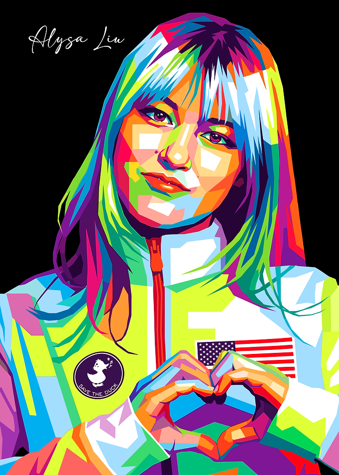 Alysa Liu Pop Art style