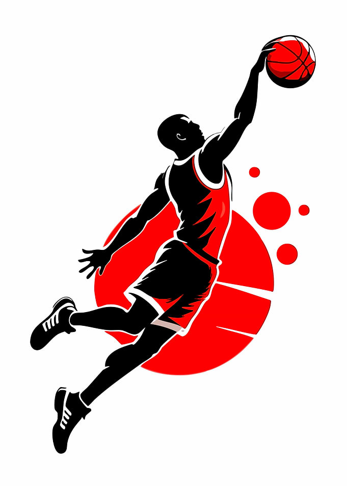 Basketball Player Dunking