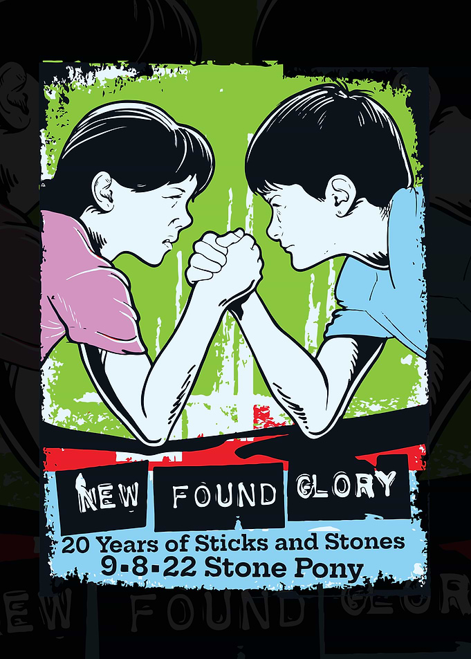 New Found Glory Arm Wrestling Poster