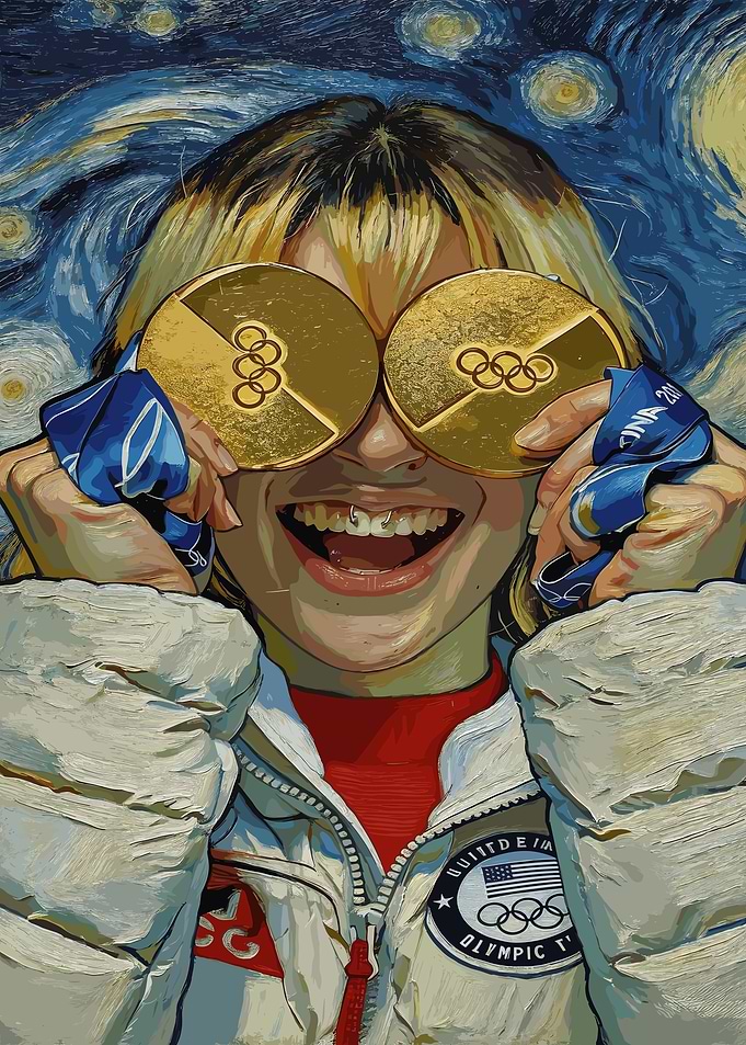 Olympic Athlete with Gold Medals