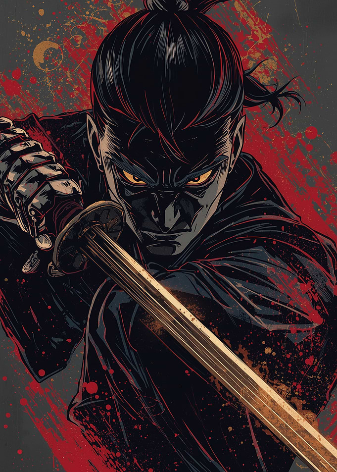 Samurai Warrior with Katana