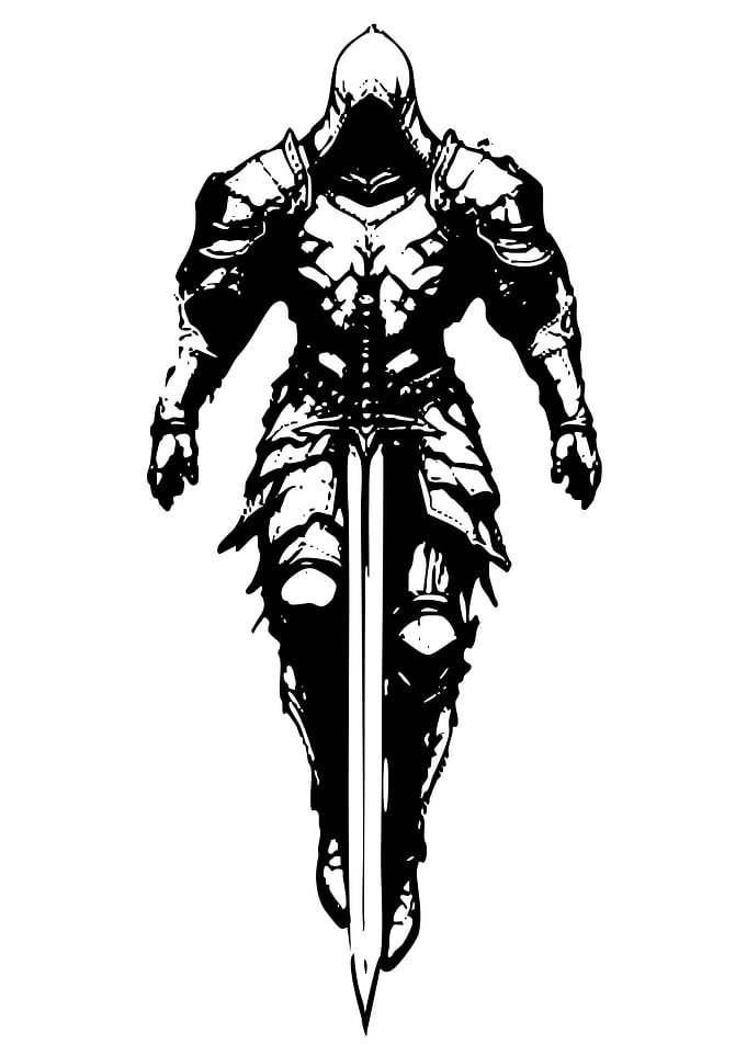 Dark Knight with Sword