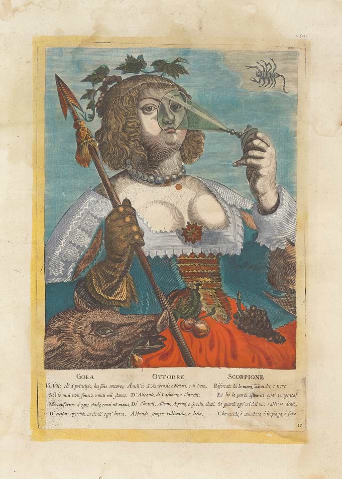 Allegory of October and Scorpio