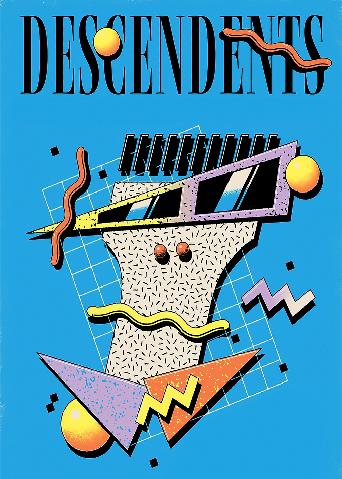 Descendents Retro Abstract Art