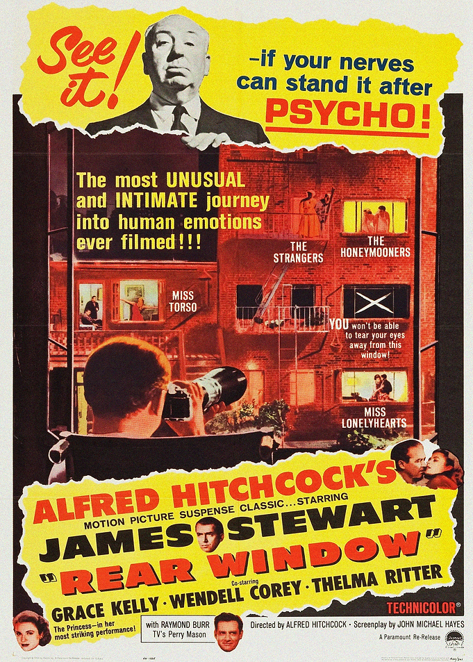 Rear Window Alfred Hitchcock Movie Poster