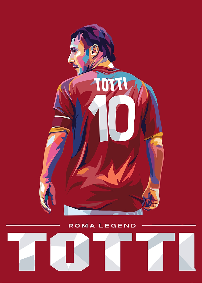 Francesco Totti Roma Legend Pop Art