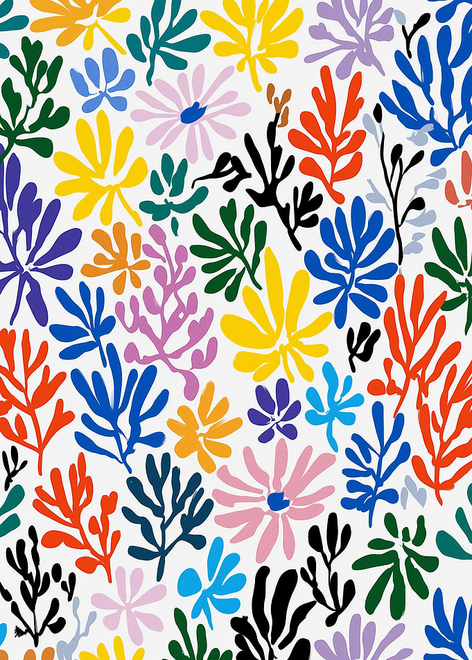 Colorful Abstract Floral Pattern