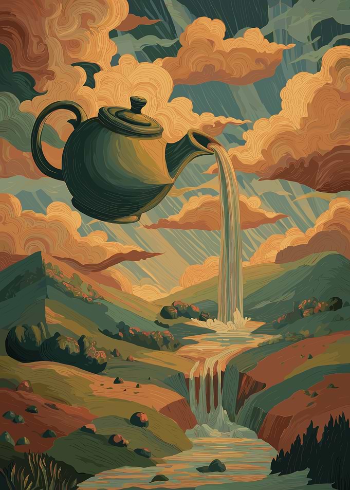 Teapot Waterfall Landscape