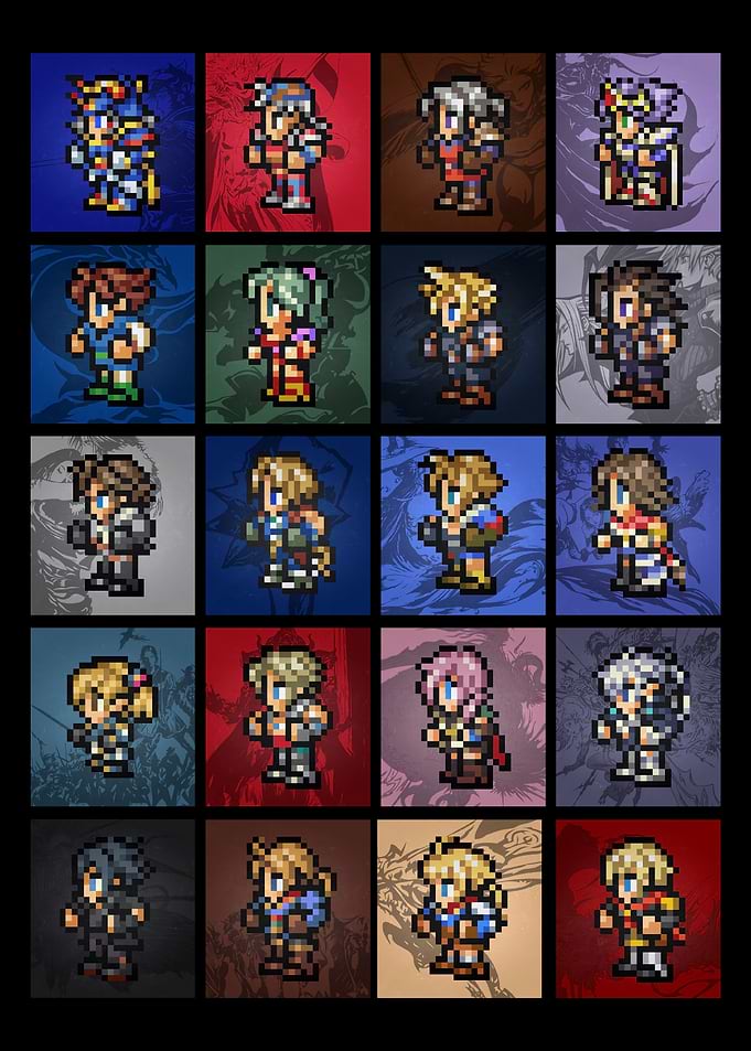 Final Fantasy Pixel Art Characters
