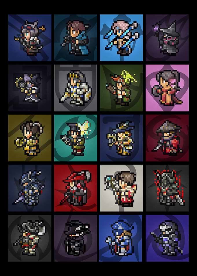 FF14 Pixel Art Job