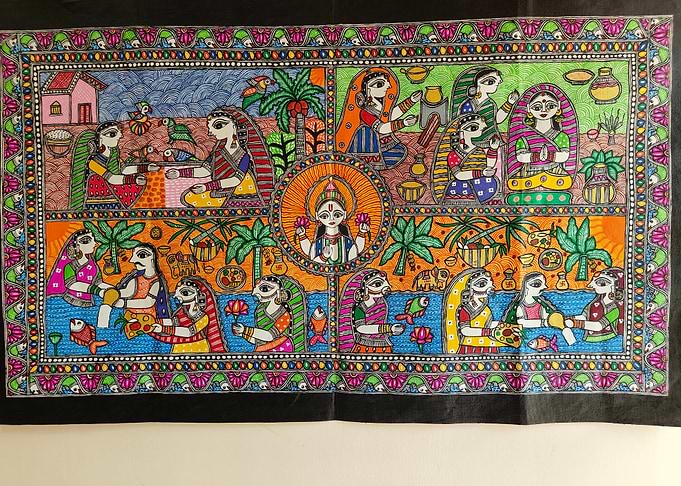 Indian Folk Art of Chath puja