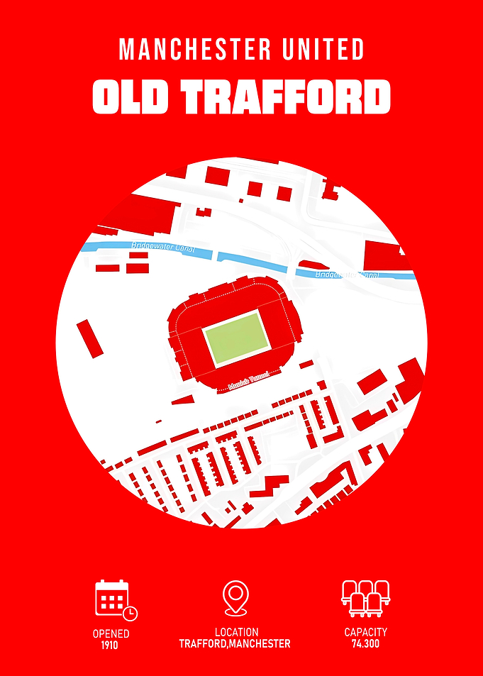 Old Trafford Manchester United Stadium Map