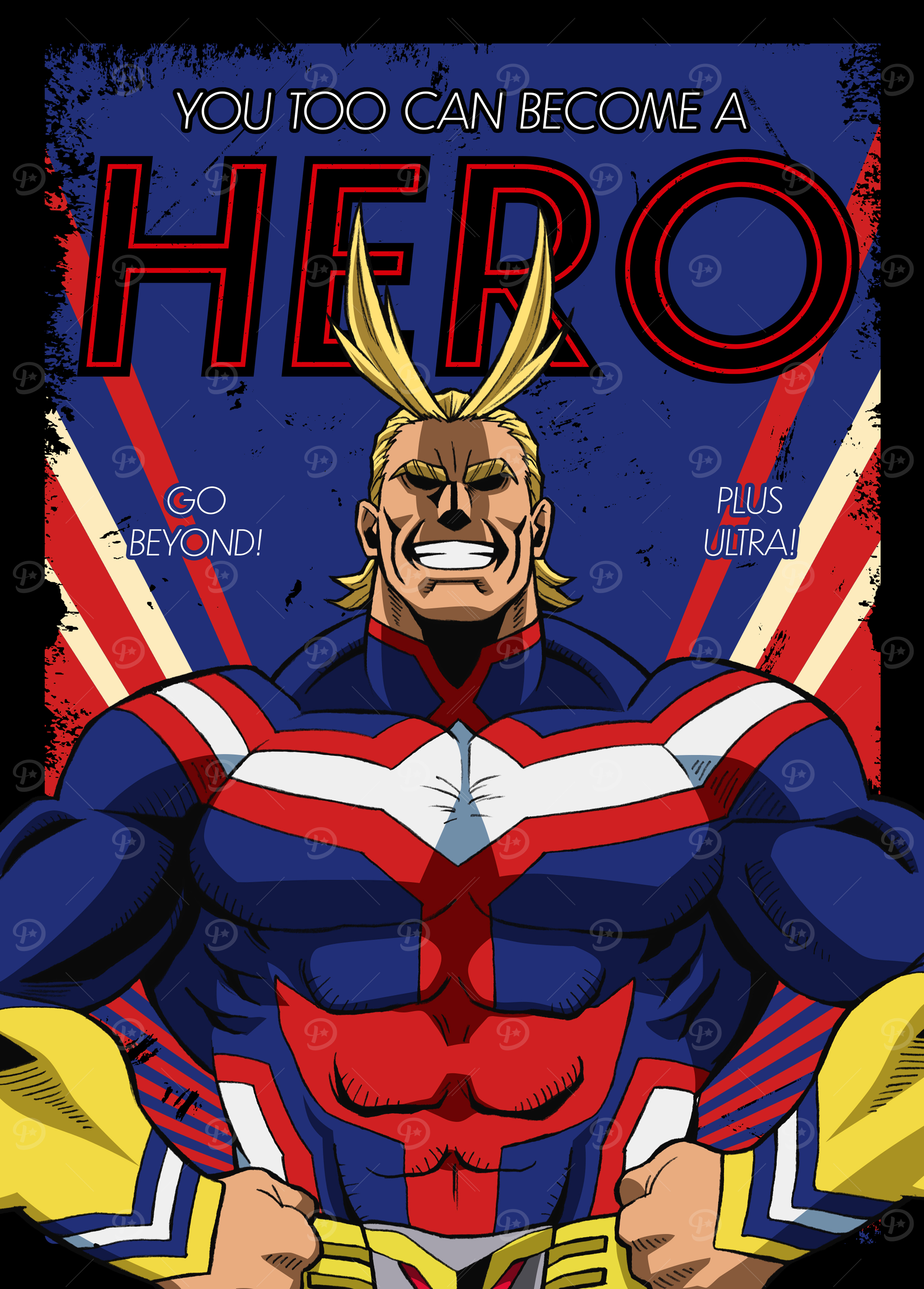 All might Posters Online - Shop Unique Metal Prints, Pictures