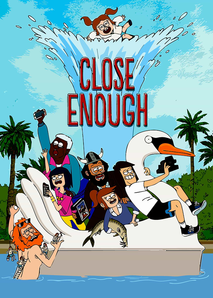 Close Enough Swan Fountain Scene