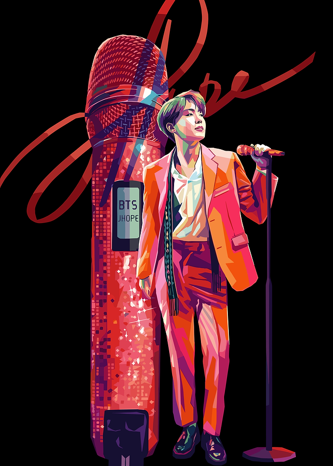 J-Hope BTS Pop Art