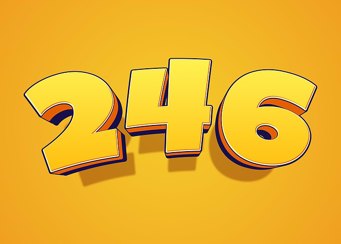 3D Numbers 246