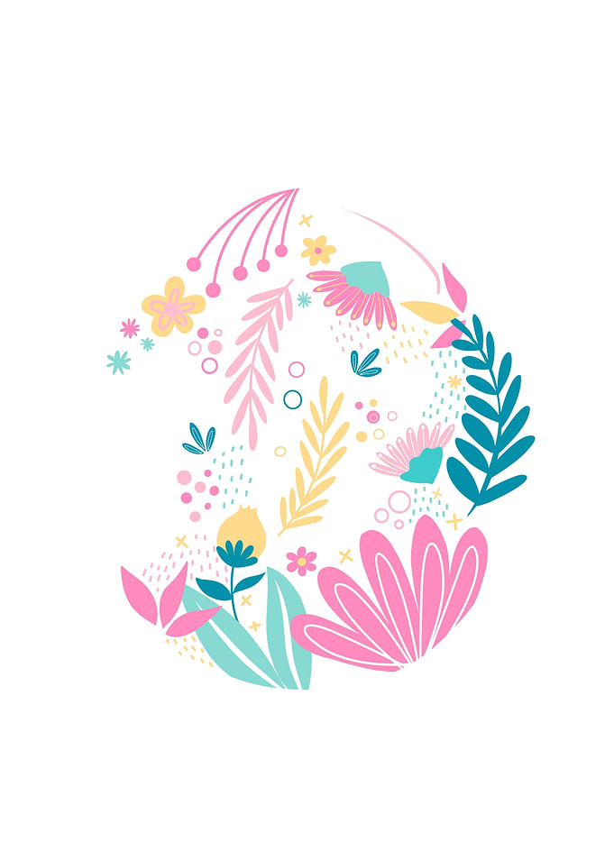 Abstract Floral Design