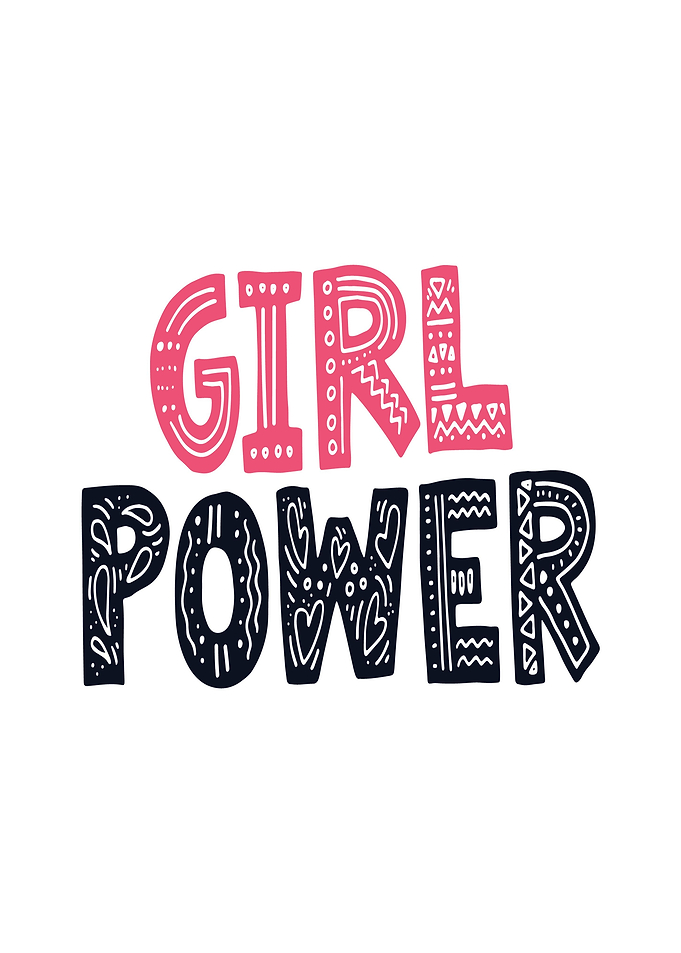 Girl Power Text Art