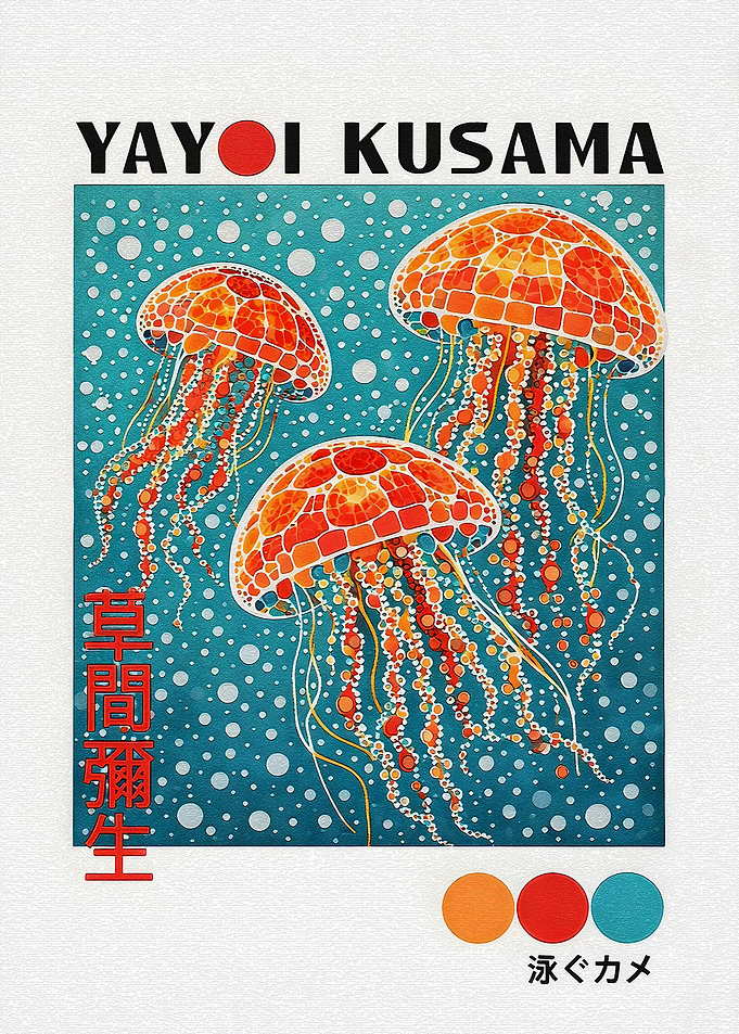 Yayoi Kusama Jellyfish Art